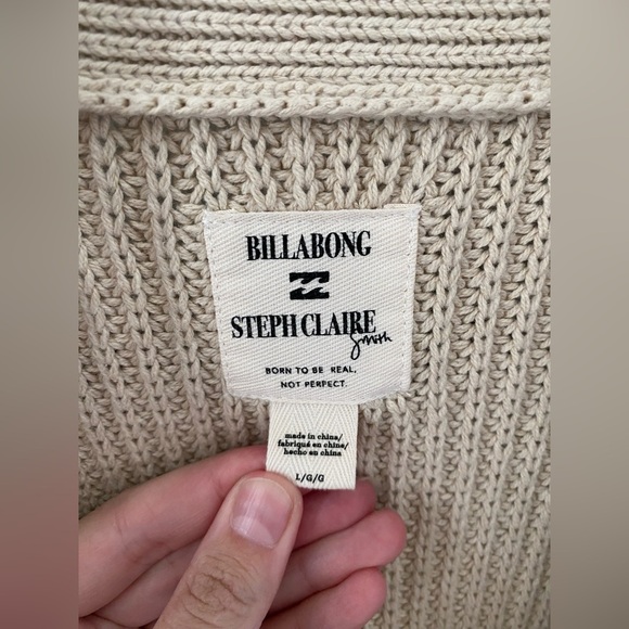 NWOT - Billabong Sundown Longline Knit Cardigan - Size Large - Picture 9 of 11